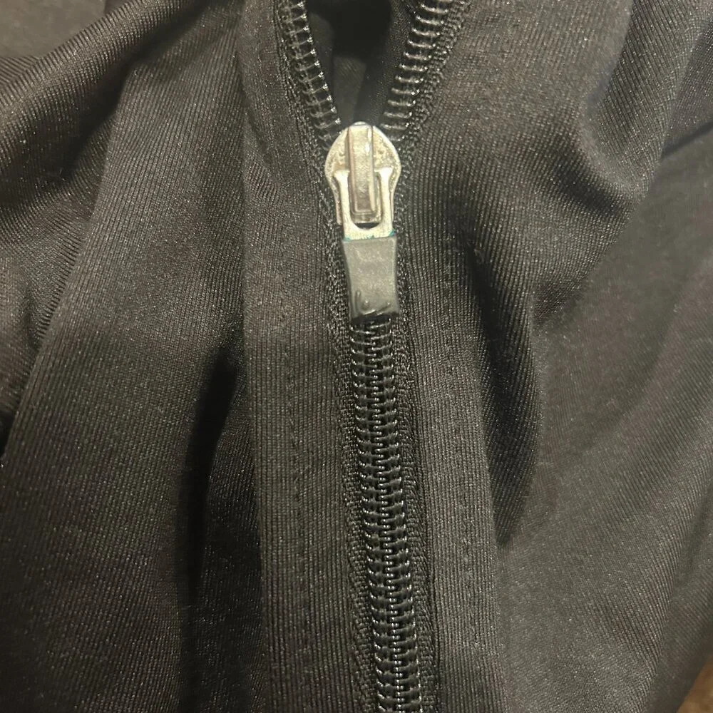 Danskin Now Black Performance Athletic Zip Up Jacket Women’s Size S (4-6) - Picture 2 of 7